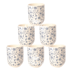 Cuenco Flores celestes x unidad - comprar online