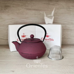 Tetera de hierro 800cc Bordó - comprar online