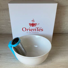 Infusor colador metal con soporte - tienda online