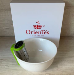 Infusor colador metal con soporte - comprar online