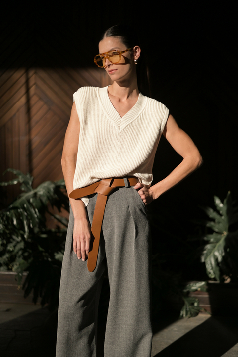 CHALECO MARA_ NATURAL - comprar online