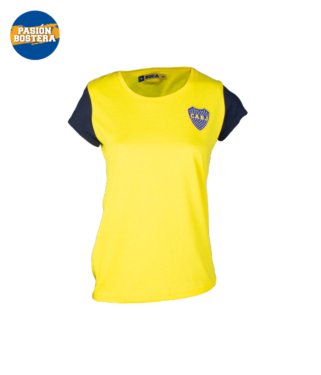 Remera recorte dama Amarillo BJ231354