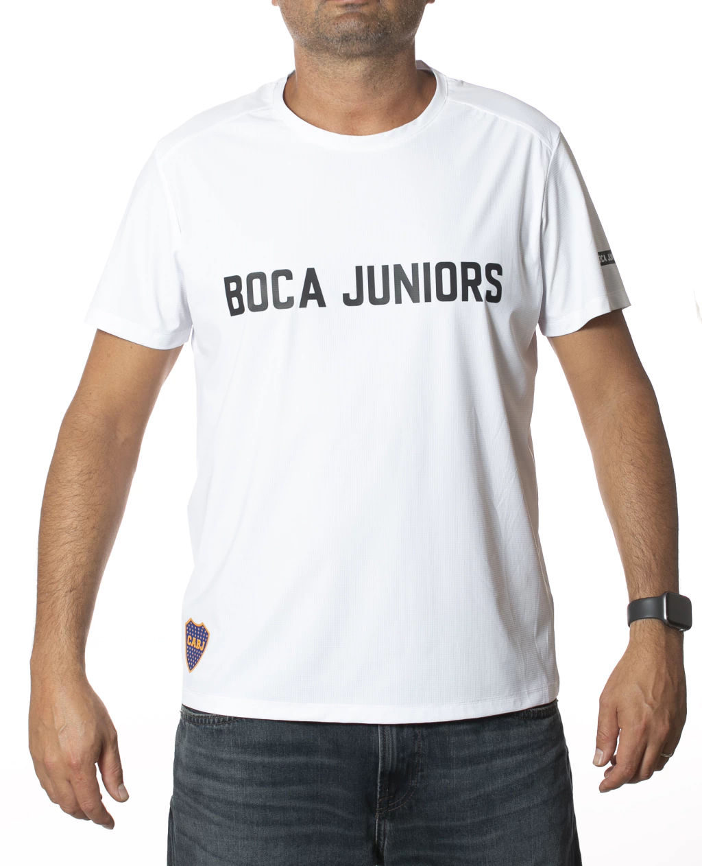 Remera Deportiva Estampada Blanco BJ243862