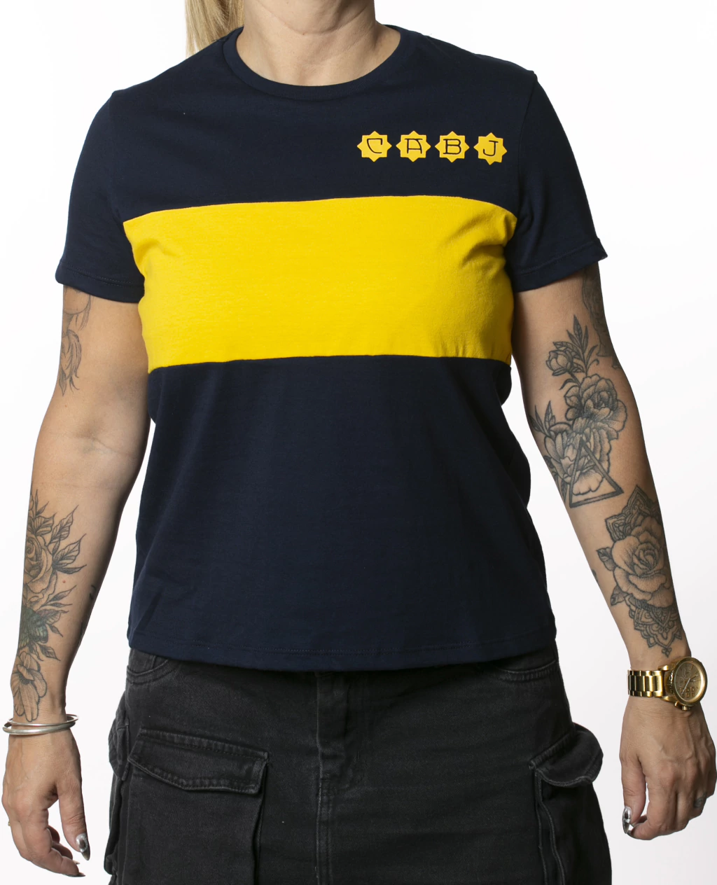 Remera Boca 1981 BJ241370 Azul Marino Dama