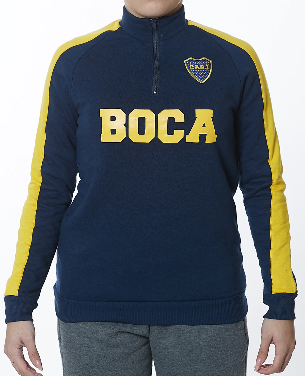 BUZO RUSTICO MEDIO CIERRE BOCA KIDS BJ252037 AZUL