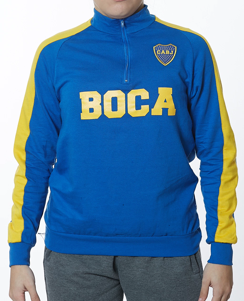 BUZO RUSTICO MEDIO CIERRE BOCA KIDS BJ252037 FRANCIA
