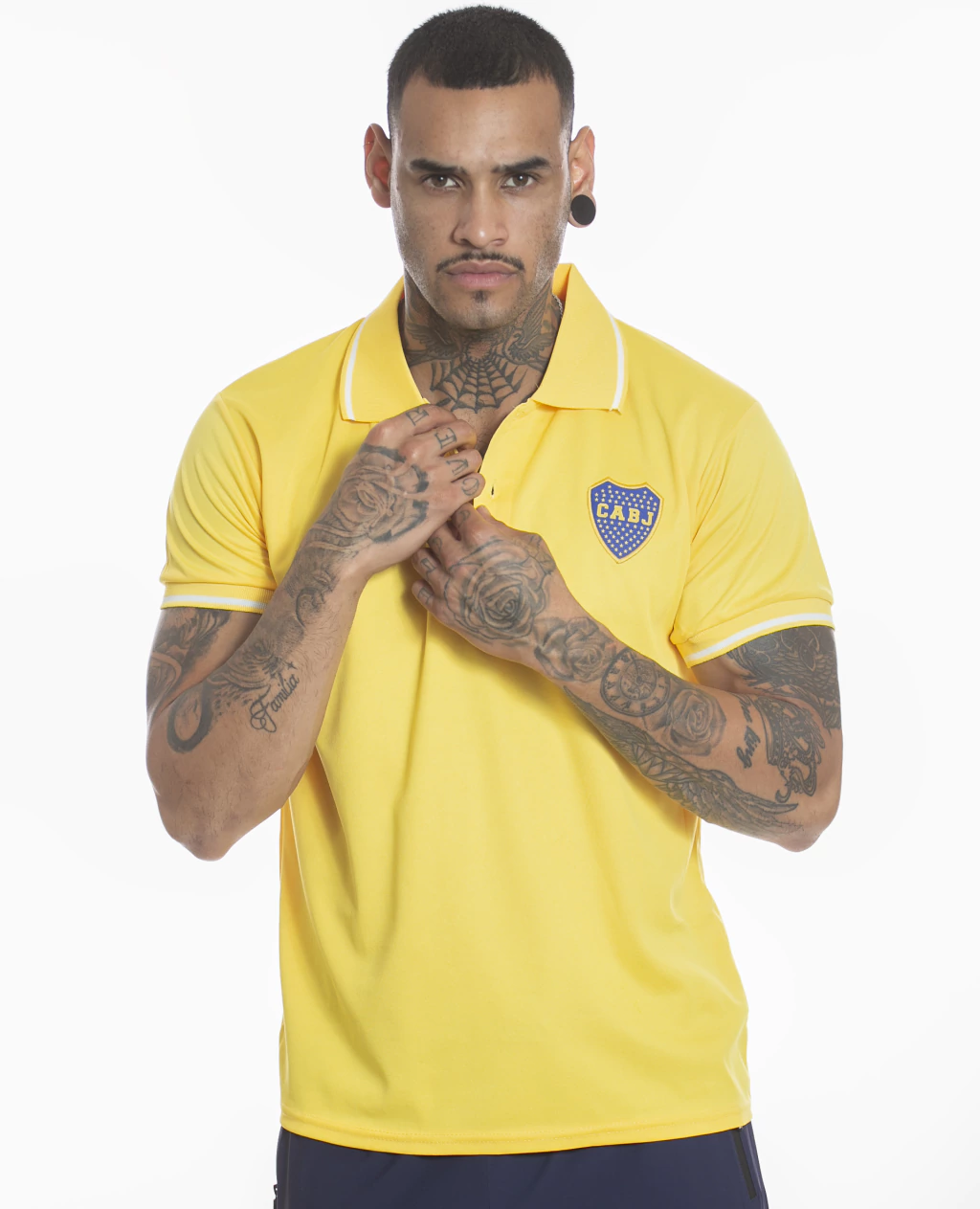 Chomba clásica escudo amarillo Bj231455