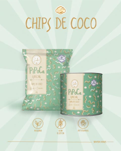 Pipoca Sinta+ Emoção | Chips de Coco Lata 90g - Pipoca Gourmet Sinta+