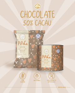 Pipoca Sinta+ Paixão | Chocolate 50% Cacau Lata 90g - loja online
