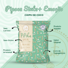 Combo com 12 Pipocas Sinta+ Chips de Coco - loja online