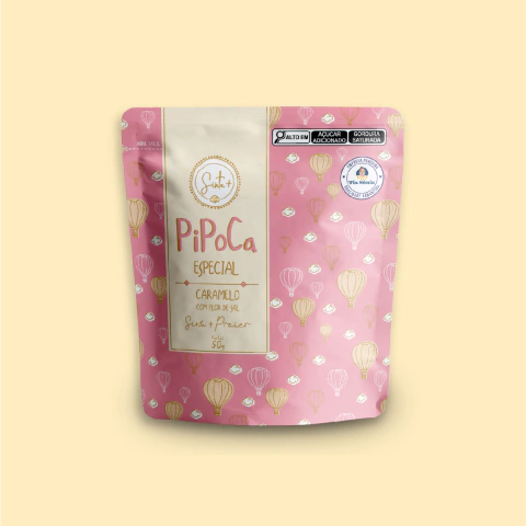 Pipoca Sinta+ Prazer | Caramelo com Flor de Sal 50g - comprar online
