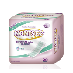 Nonisec Clasico Refuerza pañal x por 20 unidades. (Ex verde/rosa) - comprar online