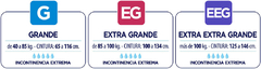 Comodin pañal recto Talle G (grande) x 10 unidades. De 40 a 85 kg. - comprar online