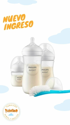 Avent Set de tres mamaderas Natural + cepillo limpia mamadera - comprar online