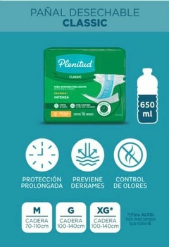 PLENITUD CLASSIC XG X 16 UNIDADES. Cadera 100 a 140 cm. - comprar online