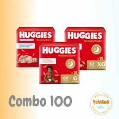 Combo 100 Huggies Natural Care - comprar online