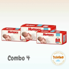 Combo 4 Huggies Natural Care talle P x 30 unidades en internet