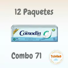 Combo 71 Comodin Refuerza Pañal M (celeste) x 10 unidades