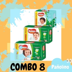 Combo 8 Huggies Flexi-Comfort Hiper - Pañolino