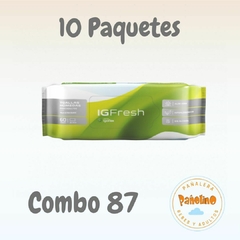 Combo 87 toallitas Indas Ig fresh x 60 unidades