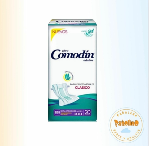 Comodin pañal recto Talle XXg (extra extra grande) x 20 unidades. + de 100 kg.
