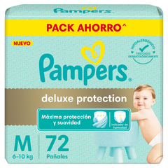 Pampers Deluxe Protection Talle M x 72 unidades (Nueva Presentacion, Ex Premium Care). De 6 a 10kg