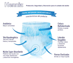 HENNIA XXG X 8 (de 90 a 120kg) - Pañolino