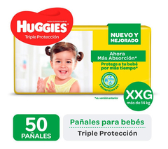 Huggies Classic Talle XXG x 50 unidades. + de 14 kg. en internet