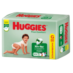 Huggies Flexi-Comfort talle G x 60 unidades. De 9 a 12 kg.