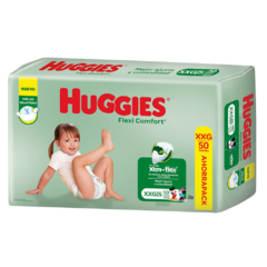 Huggies Flexi-Comfort talle XXG x 50 unidades. + de 14 kg.