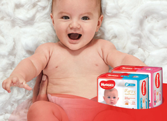 Huggies Natural Care Recien Nacido x 34 unidades unisex. Hasta 4 kg. - Pañolino