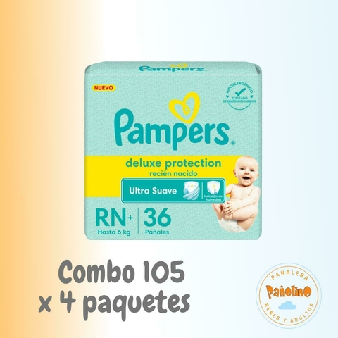 COMBO 105 PAMPERS DELUXE PROTECTION RN+ X 36 UNIDADES