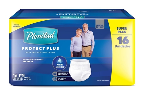 PLENITUD SLIP PLUS MED X 16. Cadera 86 a 117 cm. (de 40 a 70kg)