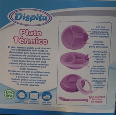 Dispita Plato Termico con Sensor y Cuchara - comprar online