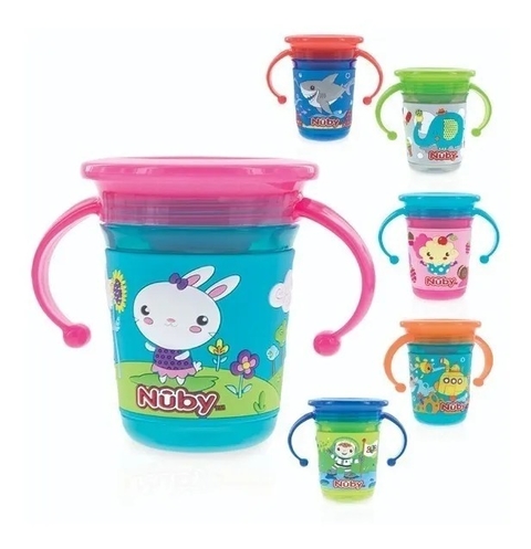 Nuby Vaso Wonder c/relieve con asas unisex