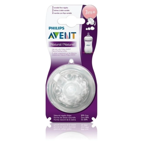 Avent tetina natural +3 meses flujo variabe
