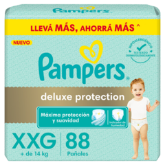 Pampers Deluxe Protection Talle XXG x 88 unidades. + de 14kg. - comprar online
