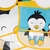 Kit 2 Babadores Impermeável Com Bolso Pinguim na internet