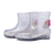 Galocha Baby Glitter Prata (Arco-íris)