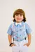 Camisa Páscoa com gravata removível - Azul - comprar online