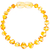 Pulseira de Âmbar Baby - Mel 14cm