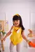 Romper Pompom Páscoa com tiara - Amarelo - comprar online
