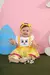 Romper Fita Colorida Páscoa com tiara - Amarelo - comprar online