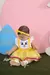 Romper Fita Colorida Páscoa com tiara - Amarelo na internet