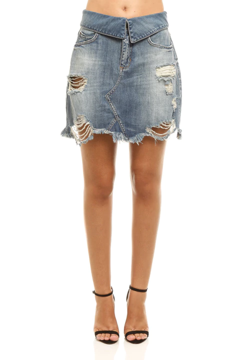 Saia Curta Jeans