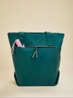 Cartera Shopper Alina Verde Porta Notebook - tienda online