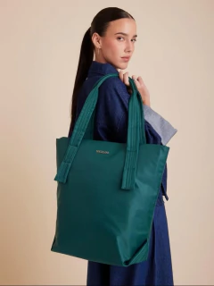 Cartera Shopper Alina Verde Porta Notebook - CHAVELA