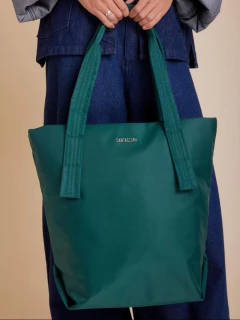 Cartera Shopper Alina Verde Porta Notebook en internet