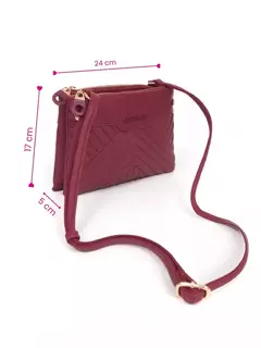 Bandolera Bordó Syrax - comprar online