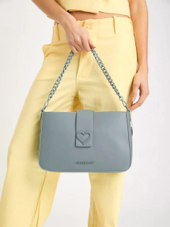 Cartera Amanda celeste - comprar online